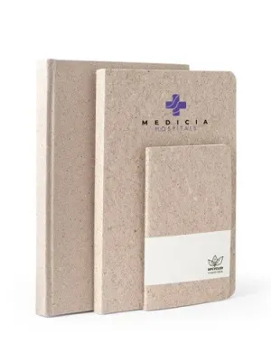 TEAPAD RIGID. Bloc de notas A5 con tapa dura hecho a partir de residuos de hojas de té (65%)