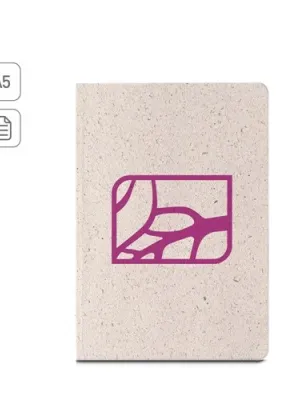 ORGANIC RIGID. Bloc de notas A5 con tapa dura de materia orgánica de elefante (80%)