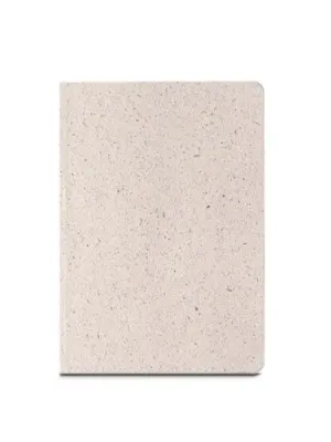 ORGANIC SEMI-RIGID. Bloc de notas A5 con tapa semirrígida de materia orgánica de elefante (80%) – Naturel clair