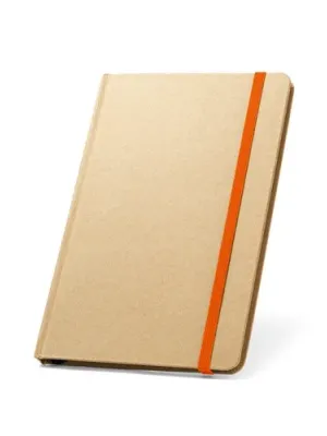 MAGRITTE. Bloc notes A5 avec feuilles lignées – Orange