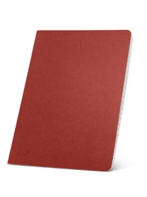 ECOWN. Bloc notes A5 avec pages lignées – Rouge
