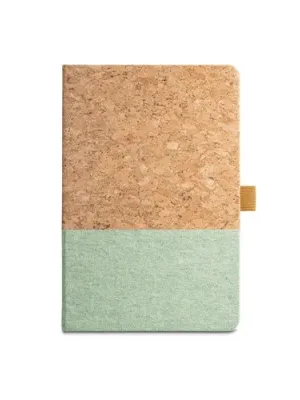 KLEE. Cuaderno A5 de corcho y lino con hojas rayadas