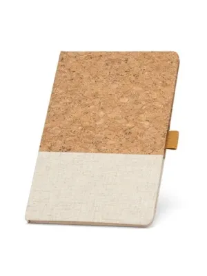 KLEE. Cuaderno A5 de corcho y lino con hojas rayadas – Naturel clair
