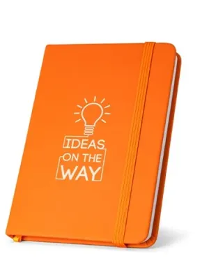 HEMINGWAY. Bloc notes A5 en PU avec feuilles unies
