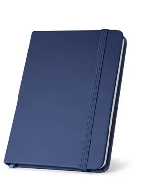 HEMINGWAY. Bloc notes A5 en PU avec feuilles unies – Bleu