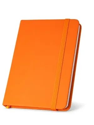 HEMINGWAY. Bloc notes A5 en PU avec feuilles unies – Orange