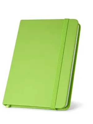 HEMINGWAY. Bloc notes A5 en PU avec feuilles unies – Vert clair