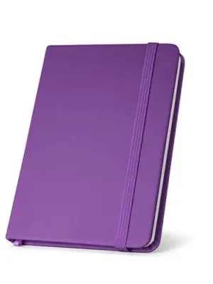 HEMINGWAY. Bloc notes A5 en PU avec feuilles unies – Violet
