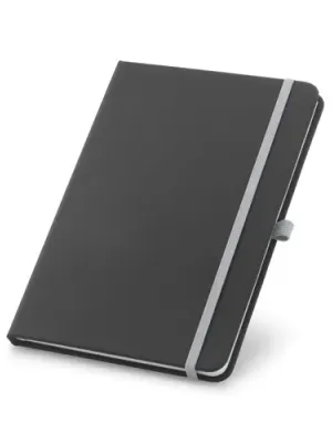 CORBIN. Bloc notes A5 en PU avec pages lignées – Gris clair
