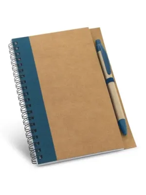 ASIMOV. Bloc-notes B6 avec pages non lignées – Bleu