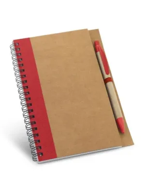 ASIMOV. Bloc-notes B6 avec pages non lignées – Rouge