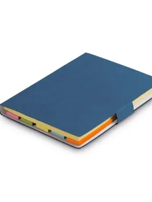 LEWIS. Bloc-notes de feuilles repositionnables avec 7 ensembles – Bleu