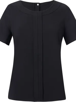 VERONA crepe de Chine blouse – Black