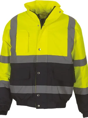 Two-tone hi-vis bomber jacket