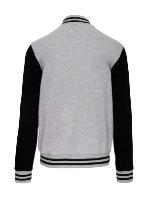 Blouson molleton teddy enfant – Oxford Grey / Black