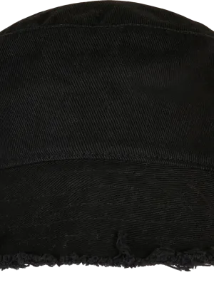 Gorro de pescador de ala deshilachada – Black