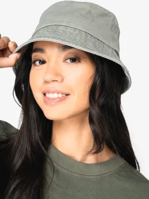 Eco-friendly unisex washed effect bucket hat