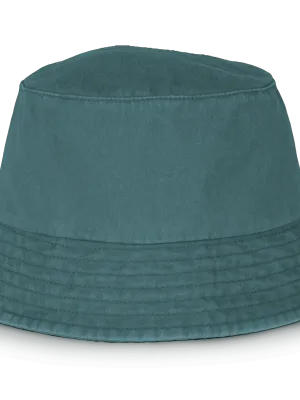 Eco-friendly unisex washed effect bucket hat – Washed Amazon Green