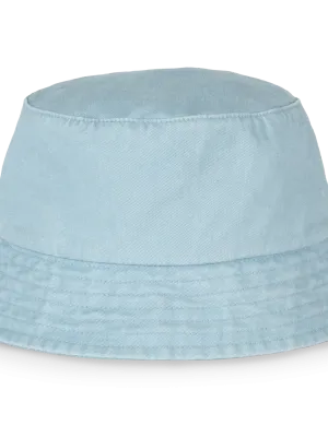 Eco-friendly unisex washed effect bucket hat – Washed Aquamarine