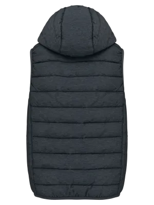 Chaleco acolchado con capucha infantil – Marl Dark Grey