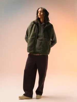 Eco-friendly unisex sherpa bodywarmer