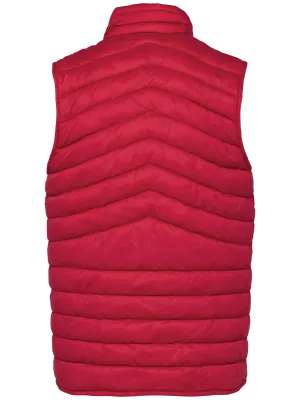 Eco-friendly men’s lightweight bodywarmer – Hibiscus Red