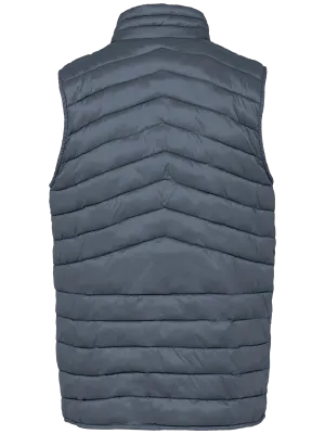 Eco-friendly men’s lightweight bodywarmer – Mineral Grey