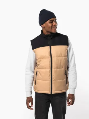Unisex bi-tone padded bodywarmer