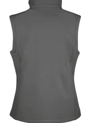 Ladies' Printable Softshell Bodywarmer – CHARCOAL / BLACK