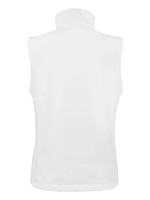 Ladies' Printable Softshell Bodywarmer – White / Black
