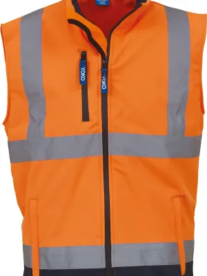 Hi-vis softshell gilet