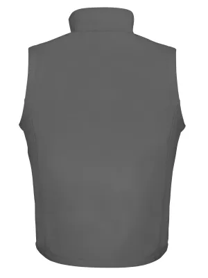 Chaleco softshell de hombre Printable – CHARCOAL / BLACK