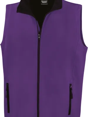 Chaleco softshell de hombre Printable – Purple / Black