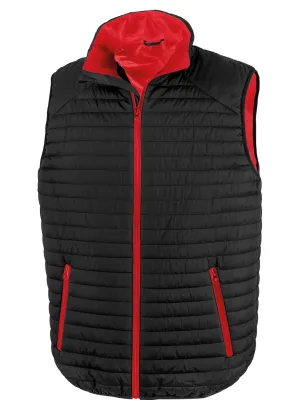THERMOQUILT recycled bodywarmer – Black / Red