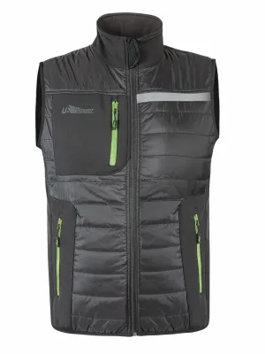 Chaleco acolchado Wall de hombre – Asphalt Grey Green