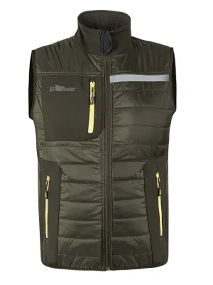 Chaleco acolchado Wall de hombre – Dark green