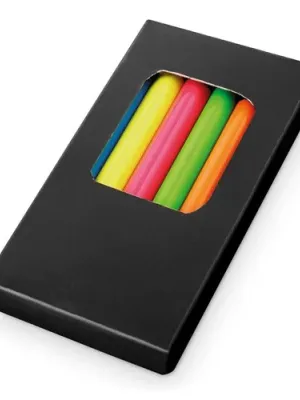 MEMLING. Pencil box with 6 coloured pencils