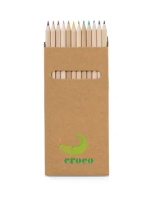 CROCO. Boîte avec 12 crayons de couleur