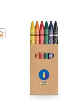 EAGLE. Boîte avec 6 crayons de cire