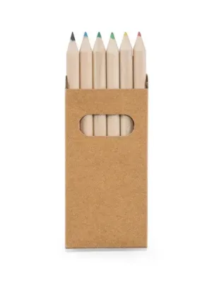 BIRD. Boîte avec 6 crayons de couleur