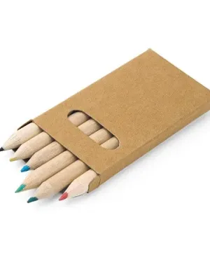 BIRD. Boîte avec 6 crayons de couleur – Naturel