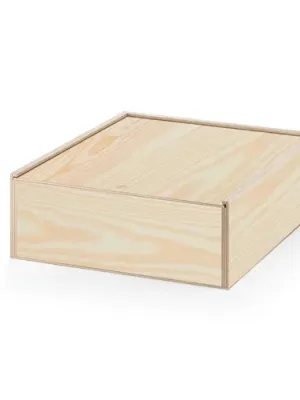 BOXIE WOOD L. Caja de madera L – Naturel foncé