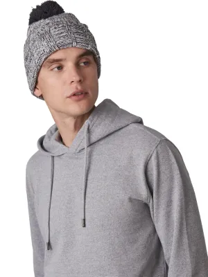 Bobble beanie with turn-up