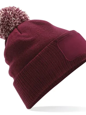 Snowstar® patch pom-pom beanie