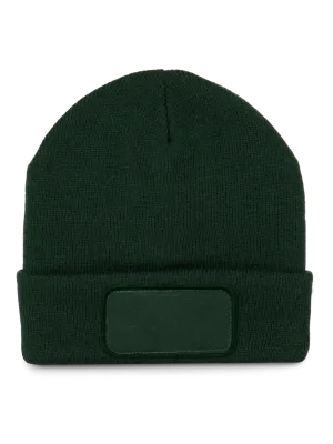Gorro con parche – Forest Green