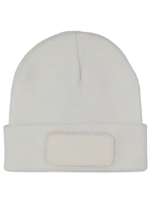 Gorro con parche – White