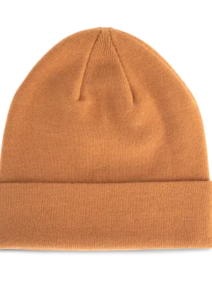 Beanie with turn-up K-up Gold Label – Copper Brown