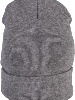 Beanie with turn-up K-up Gold Label – Off Grey