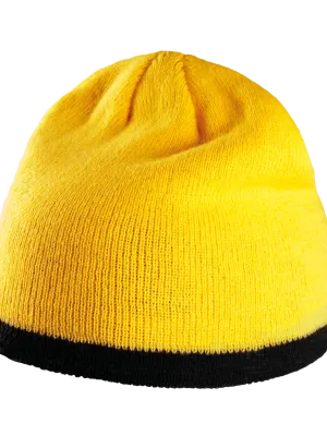 Bonnet bande bicolore contrastée – Yellow / Black