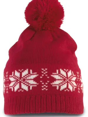 Gorro de Navidad de punto con estrellas